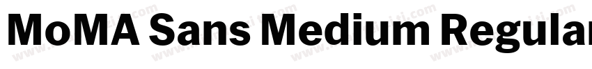MoMA Sans Medium Regular字体转换